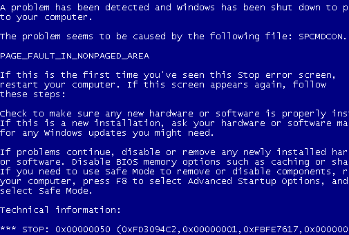 Blue Screen Of Death - BSOD | PC Problems